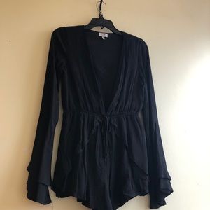 Black Long sleeve romper
